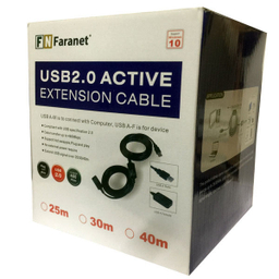 کابل افزایش طول USB 2.0 فرانت (Faranet) مدل FN-U2CF300 طول 30 متر