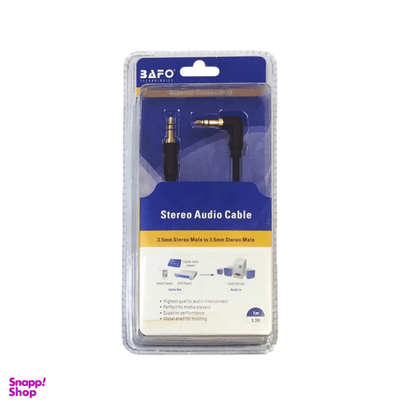 کابل انتقال صدای 3.5 میلی متری بافو (Bafo) طول 1 متر