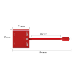 تبدیل لایتنینگ HDMI اونتن مدل OT-7565A
