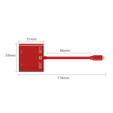 تبدیل لایتنینگ HDMI اونتن مدل OT-7565A