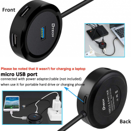 هاب USB3 چهار پورت دیتک (DTECH) مدل DT-3309