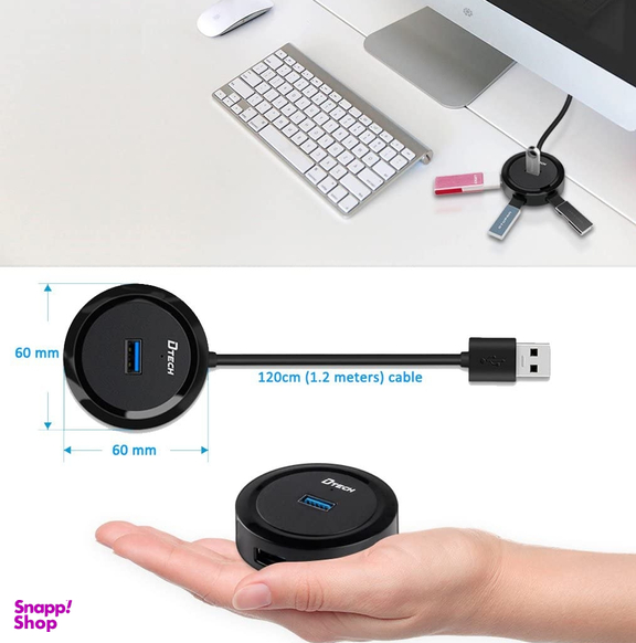هاب USB3 چهار پورت دیتک (DTECH) مدل DT-3309