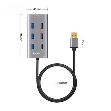 هاب 7 پورت USB 3.0 اونتن مدل OTN-8108