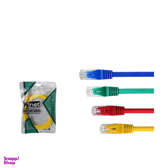 کابل شبکه پچ کورد Cat6 کی نت (K-net) مدل K-N1025 طول 3 متر