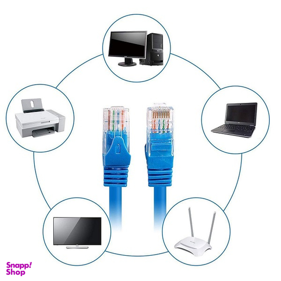 کابل شبکه پچ کورد Cat5e کی نت (K-net) مدل K-N1009 طول 20 متر