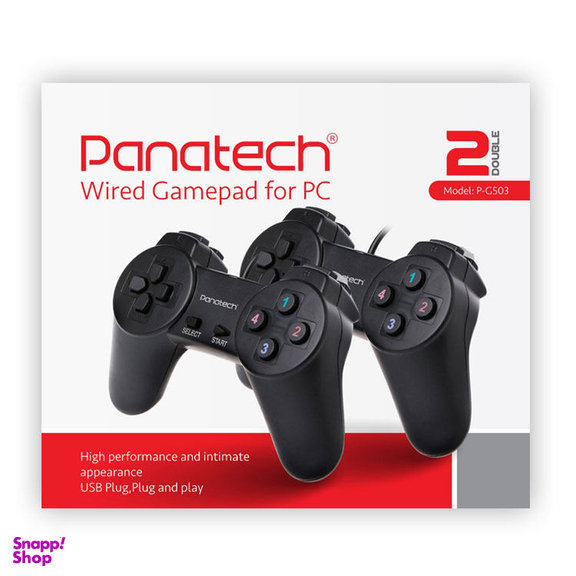 دسته بازی سیم دار دوبل ساده پاناتک (Panatech) مدل P-G503