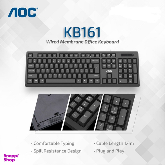 کیبورد باسیم ای او سی (AOC) مدل KB161