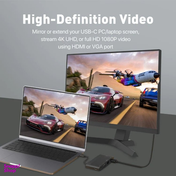 هاب 1 به 6 USB-C پرومیت (Promate) مدل MEDIAHUB-C6