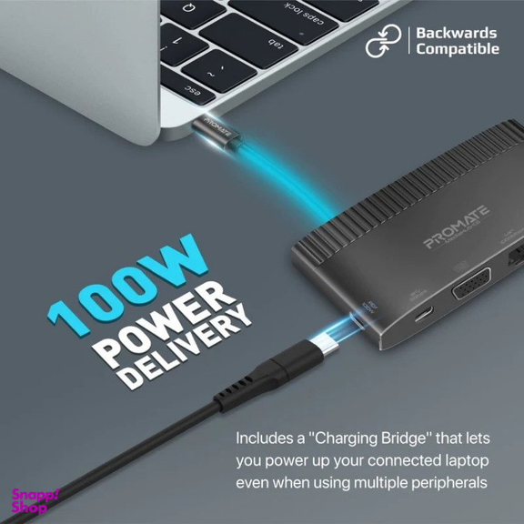 هاب 1 به 6 USB-C پرومیت (Promate) مدل MEDIAHUB-C6