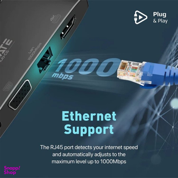 هاب 1 به 6 USB-C پرومیت (Promate) مدل MEDIAHUB-C6