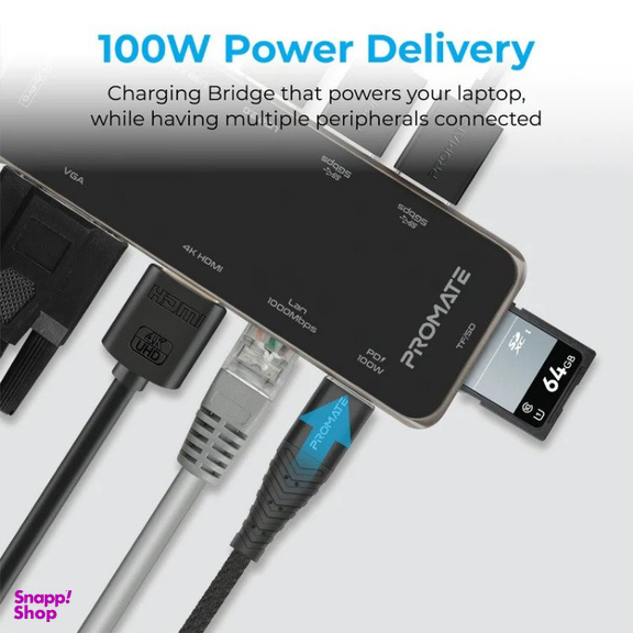 هاب 1 به 11 USB-C پرومیت (Promate) مدل PRIMEHUB-PRO