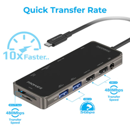 هاب 1 به 11 USB-C پرومیت (Promate) مدل PRIMEHUB-PRO