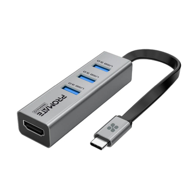 هاب 1 به 4 USB-C پرومیت مدل MEDIAHUB-C3