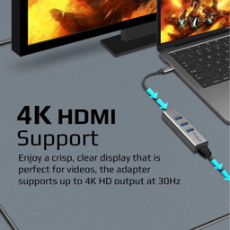 هاب 1 به 4 USB-C پرومیت مدل MEDIAHUB-C3