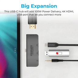 هاب 1 به 4 USB-C پرومیت (Promate) مدل PADHUB-PRO
