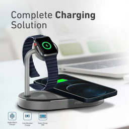 شارژر بی سیم 3 در 1 پرومیت (Promate) مدل WAVEPOWER. EU-GR