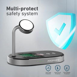 شارژر بی سیم 3 در 1 پرومیت (Promate) مدل WAVEPOWER. EU-GR