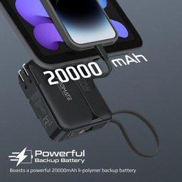 پاوربانک پرومیت مدل POWERPACK-20PRO با ظرفیت 20000 میلی آمپر ساعت