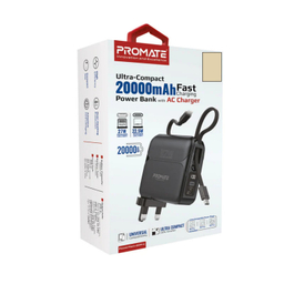 پاوربانک پرومیت مدل POWERPACK-20PRO با ظرفیت 20000 میلی آمپر ساعت