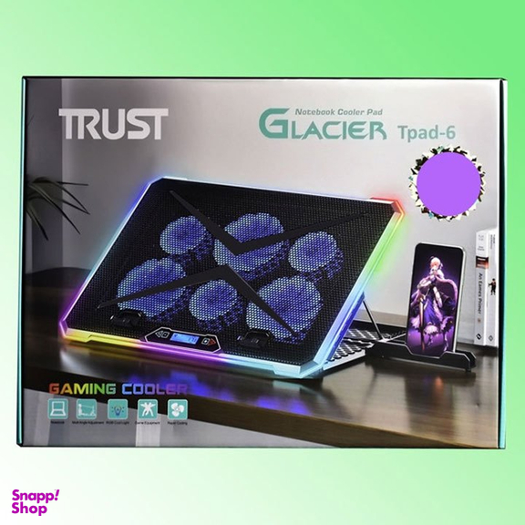 پایه خنک کننده لپ تاپ تراست (Trust) مدل TPAD 6 رنگ مشکی