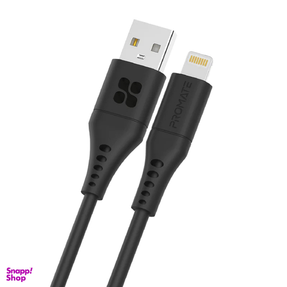 کابل شارژ سریع USB-A به لایتنینگ پرومیت (Promate) مدل POWERLINK-AI200 طول 2 متر