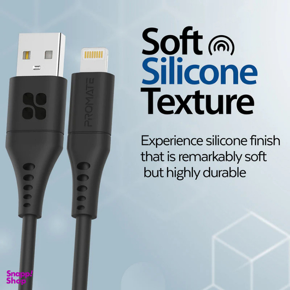 کابل شارژ سریع USB-A به لایتنینگ پرومیت (Promate) مدل POWERLINK-AI200 طول 2 متر