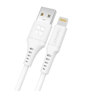 کابل شارژ سریع USB-A به لایتنینگ پرومیت (Promate) مدل POWERLINK-AI200 طول 2 متر
