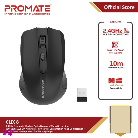 ماوس بی سیم پرومیت (Promate) مدل CLIX-8