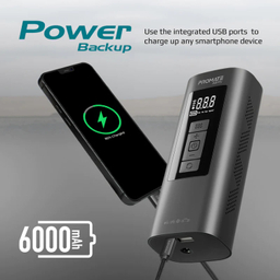 پاوربانک و کمپرسور هوا پرومیت (Promate) مدل AERIFY ظرفیت 6000 میلی ‌آمپر ساعت