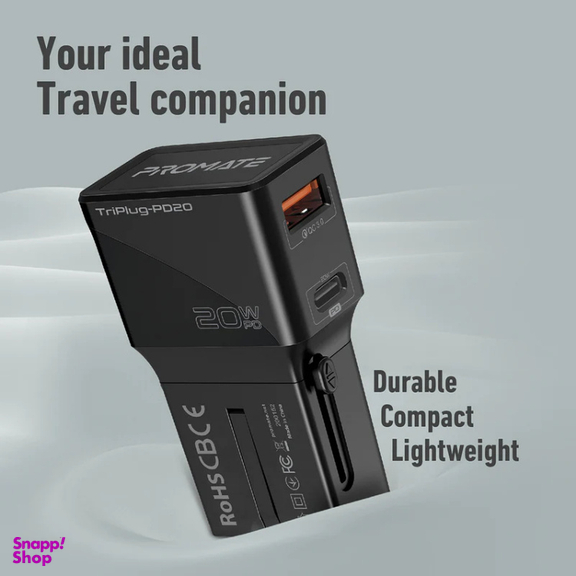 شارژر هوشمند پرومیت مدل TRIPLUG-PD20
