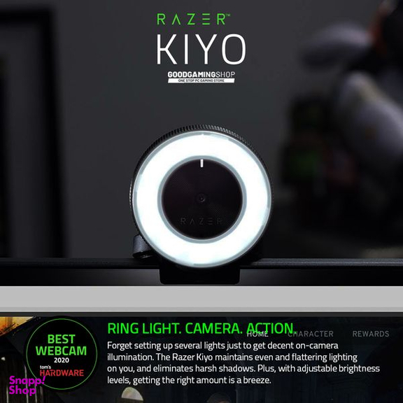 وب کم ریزر (Razer) مدل KIYO ILLUMINATION