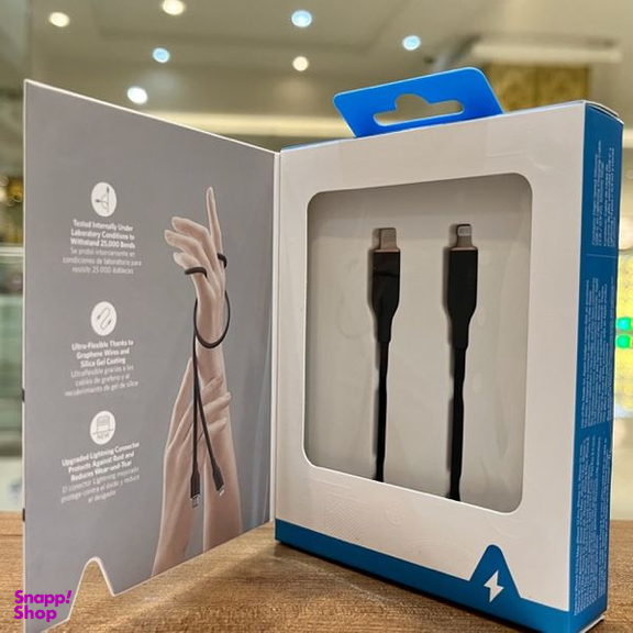 کابل تبدیل USB-C به لایتنینگ انکر مدل Power Line III Flow A8662 طول 0.9 متر