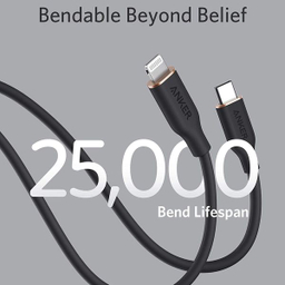 کابل تبدیل USB-C به لایتنینگ انکر مدل Power Line III Flow A8662 طول 0.9 متر