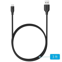 کابل تبدیل USB به microUSB انکر (Anker) مدل A8132 PowerLine طول 0.9 متر