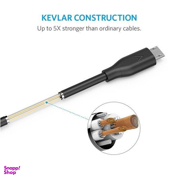 کابل تبدیل USB به microUSB انکر (Anker) مدل A8132 PowerLine طول 0.9 متر