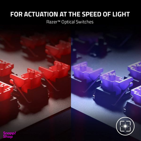 کیبورد مخصوص بازی ریزر (Razer) مدل (Red)Razer Huntsman V2 Tenkeyless - Linear Optical Switch