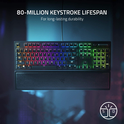 کیبورد مخصوص بازی ریزر (Razer) مدل Blackwidow v3 Green swithes