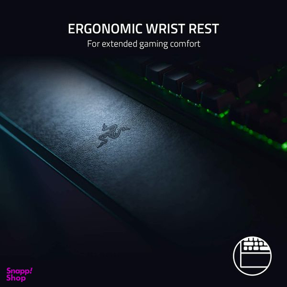 کیبورد مخصوص بازی ریزر (Razer) مدل Blackwidow v3 Green swithes