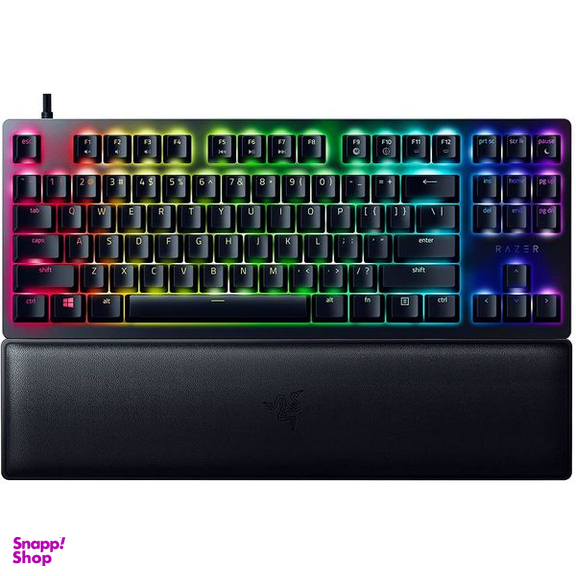 کیبورد مخصوص بازی ریزر (Razer) مدل Huntsman V2 Tenkeyless - Purple Linear Optical Switch