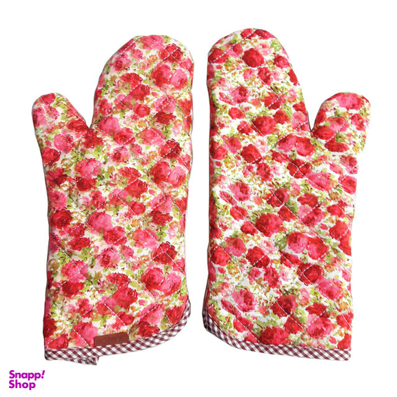 دستکش فر سی کارچی مدل Flower-1 بسته 2 عددی