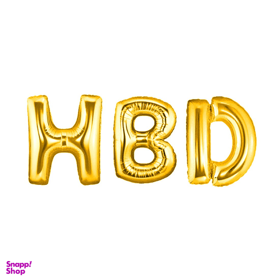 بادکنک فویلی مدل HBD مجموعه 3 عددی