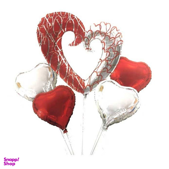 بادکنک فویلی هپی شو مدل Love 05 سایز 80 سانت
