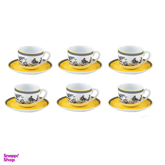 سرویس چای خوری 12 پارچه چینی زرین ایران مدل ویلیج