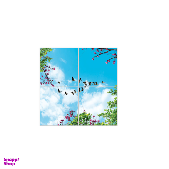 تایل آسمان مجازی بنی دکو مدل UV85 سایز 60x60 سانتی متر مجموعه 4 عددی