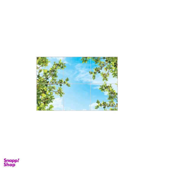 تایل آسمان مجازی بنی دکو مدل UV86 سایز 60x60 سانتی متر مجموعه 6 عددی