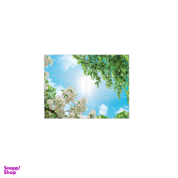 تایل آسمان مجازی بنی دکو مدل UV92 سایز 60x60 سانتی متر مجموعه 12 عددی