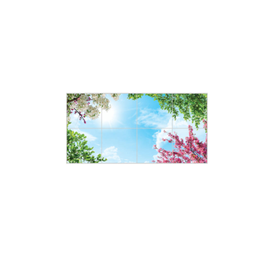 تایل آسمان مجازی بنی دکو مدل UV91 سایز 60x60 مجموعه 8 عددی