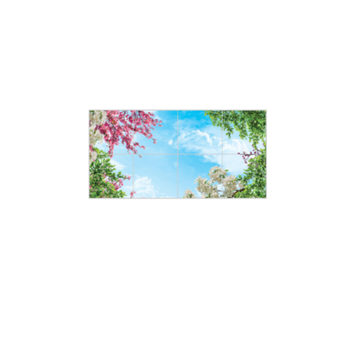 تایل آسمان مجازی بنی دکو مدل UV90 سایز 60x60 سانتی متر مجموعه 8 عددی