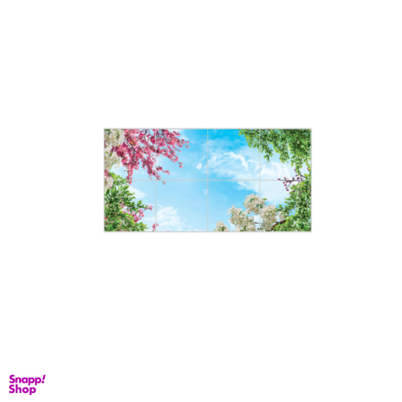 تایل آسمان مجازی بنی دکو مدل UV90 سایز 60x60 سانتی متر مجموعه 8 عددی