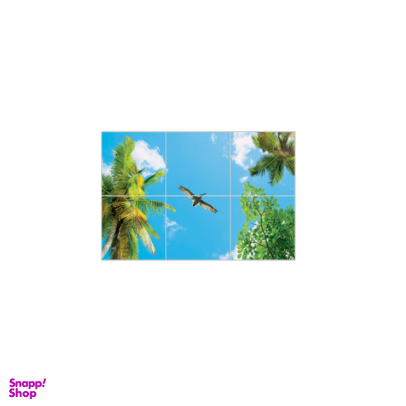 تایل آسمان مجازی بنی دکو مدل UV88 سایز 60x60 سانتی متر مجموعه 6 عددی